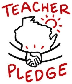Logo for UW-Madison's teacher pledge.