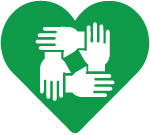 icon of hands holding together
